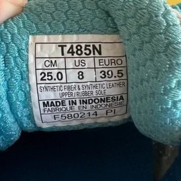 Excellent Asics GEL Nimbus 16 grey blue lime womens running shoes 8 US Medium - Picture 2 of 10